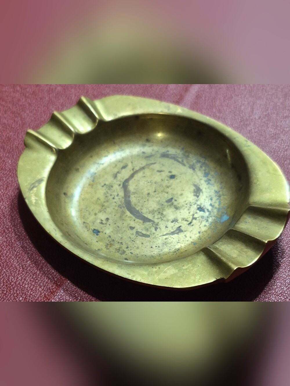 MCM Brass Ashtray - Gold Tone